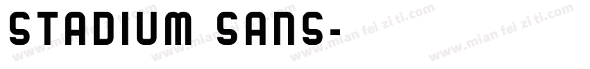 Stadium Sans字体转换